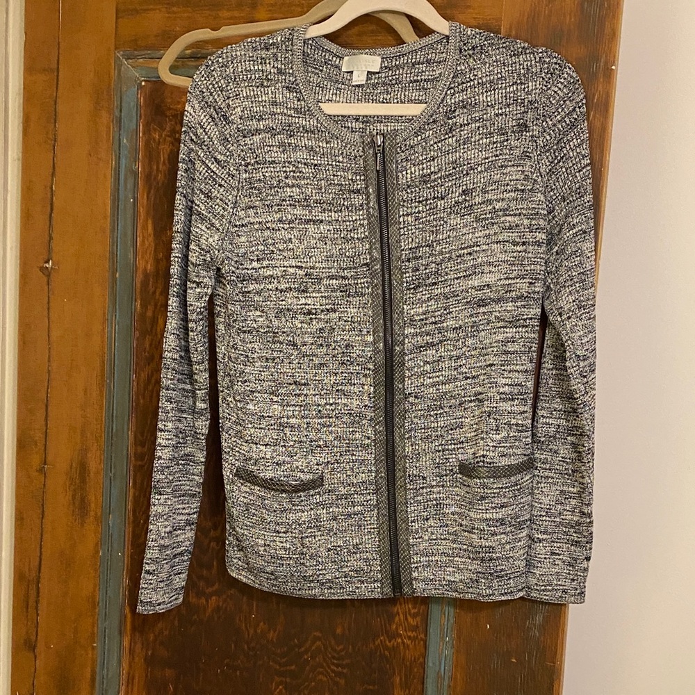 Carlisle Black and White Knit Sweater